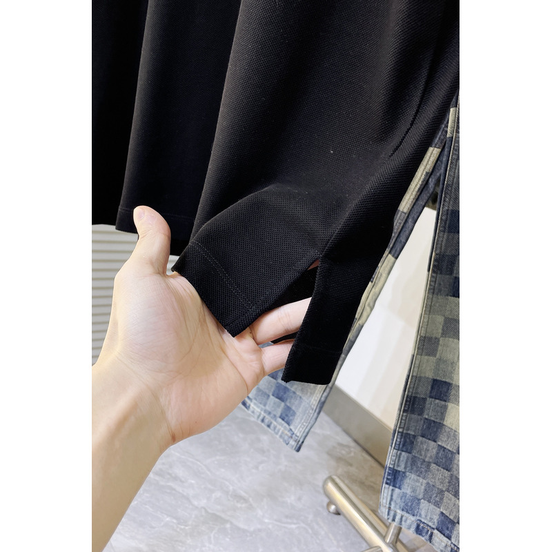 l**is V*t*n signature polo in black