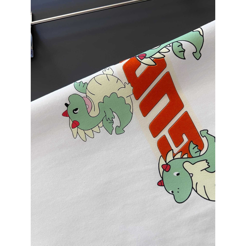 g*u*i Pra*a cotton print t-shirt white