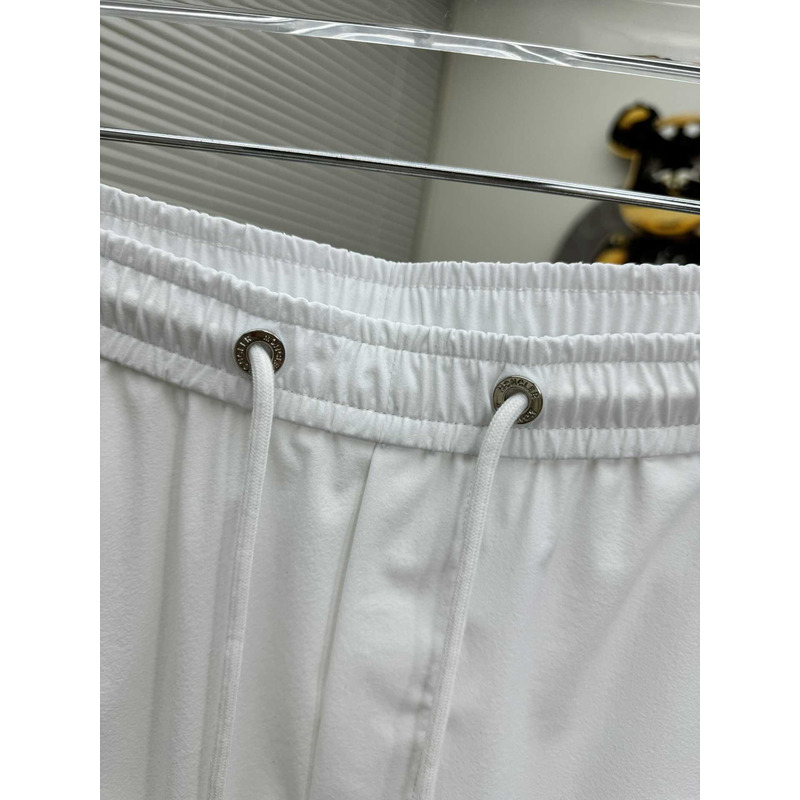 Moncler Logo-Print Shorts In White