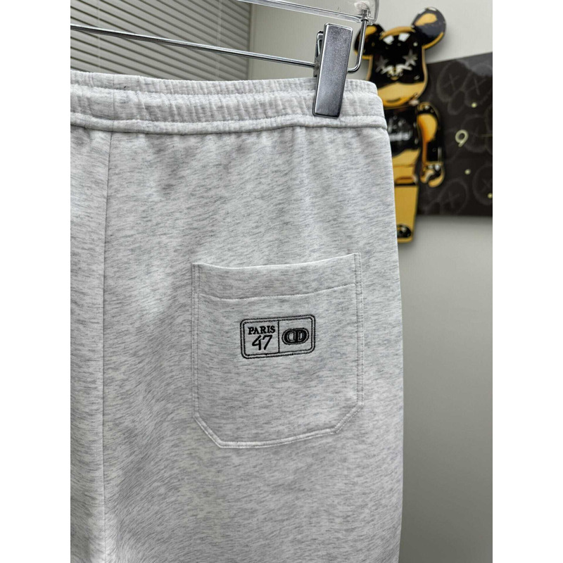D*or logo-print shorts in grey