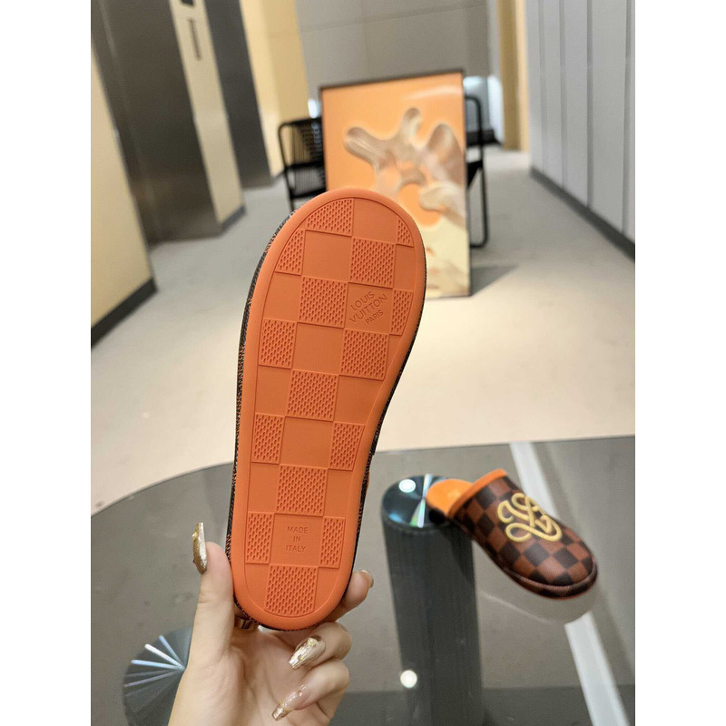 l**is V*t*n lv palace slipper damier orange