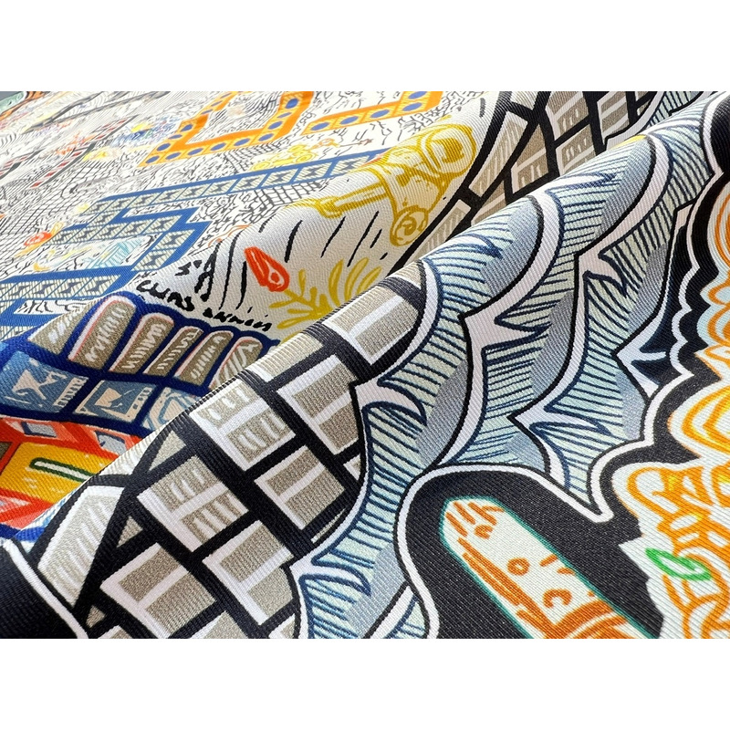 H**mes silk scarf multi color