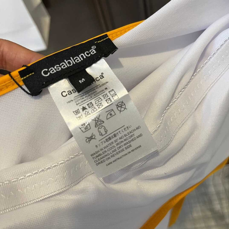 Casablanca Flag Logo One-Piece Swimsuit in White at Nordstrom