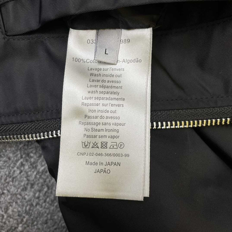 D*or bomber jacket black ottoman cotton blend
