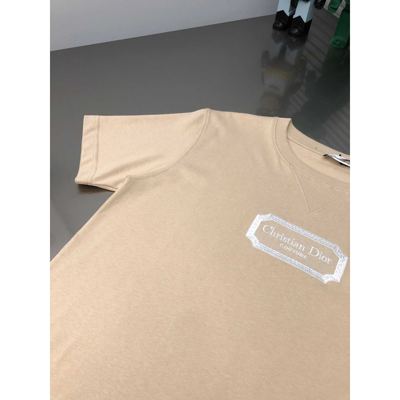 D*or cotton jersey t-shirt beige
