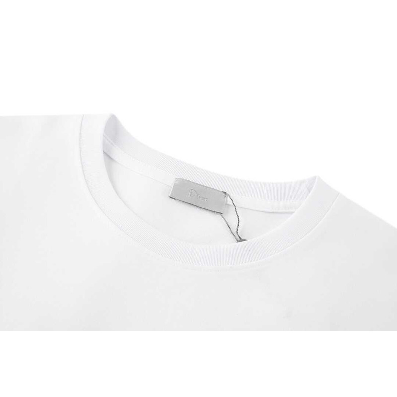 D*or relaxed-fit t-shirt white cotton jersey