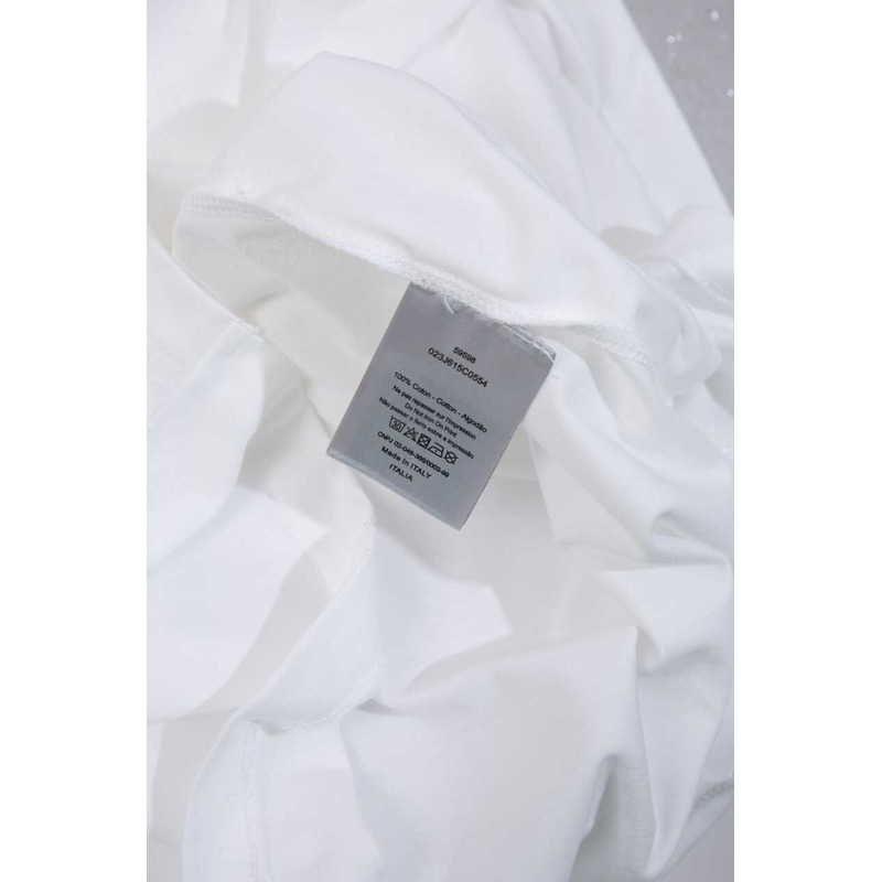 D*or handwritten ch**an t-shirt relaxed fit white cotton jersey