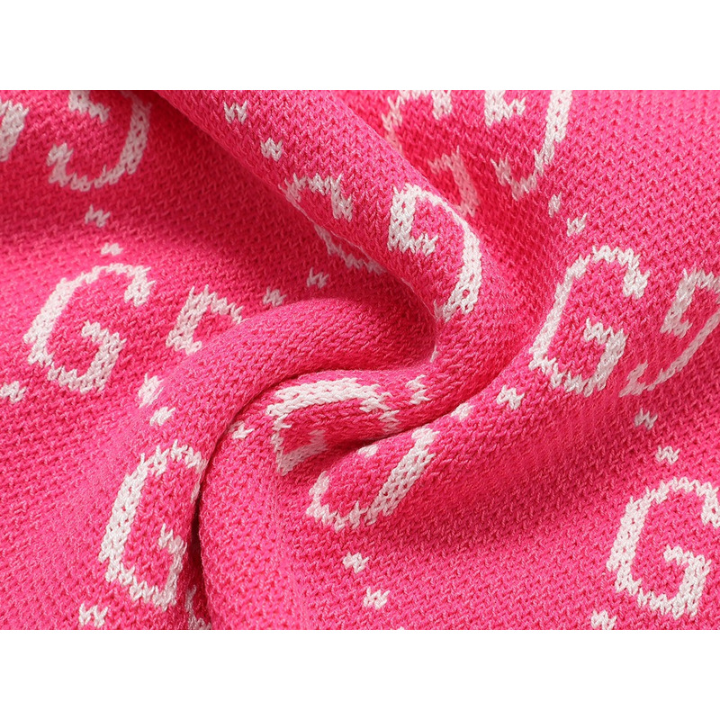 G*u*i polo shirt with interlocking g pink