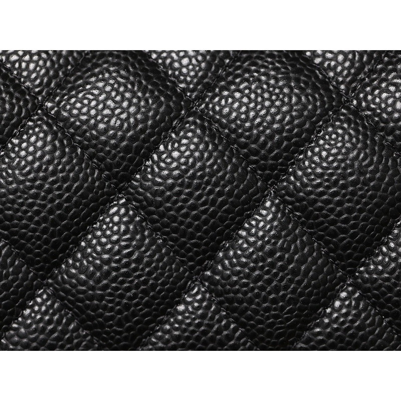Ch*el small caviar gold classic flap bag black