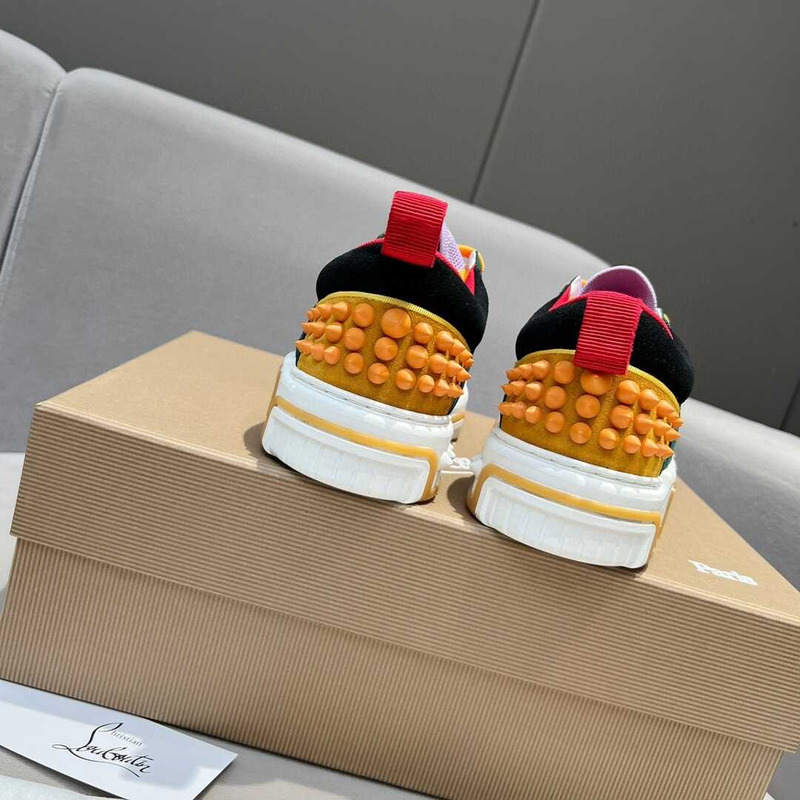Ch**an louboutin astroloubi lace-up sneakers multicolor