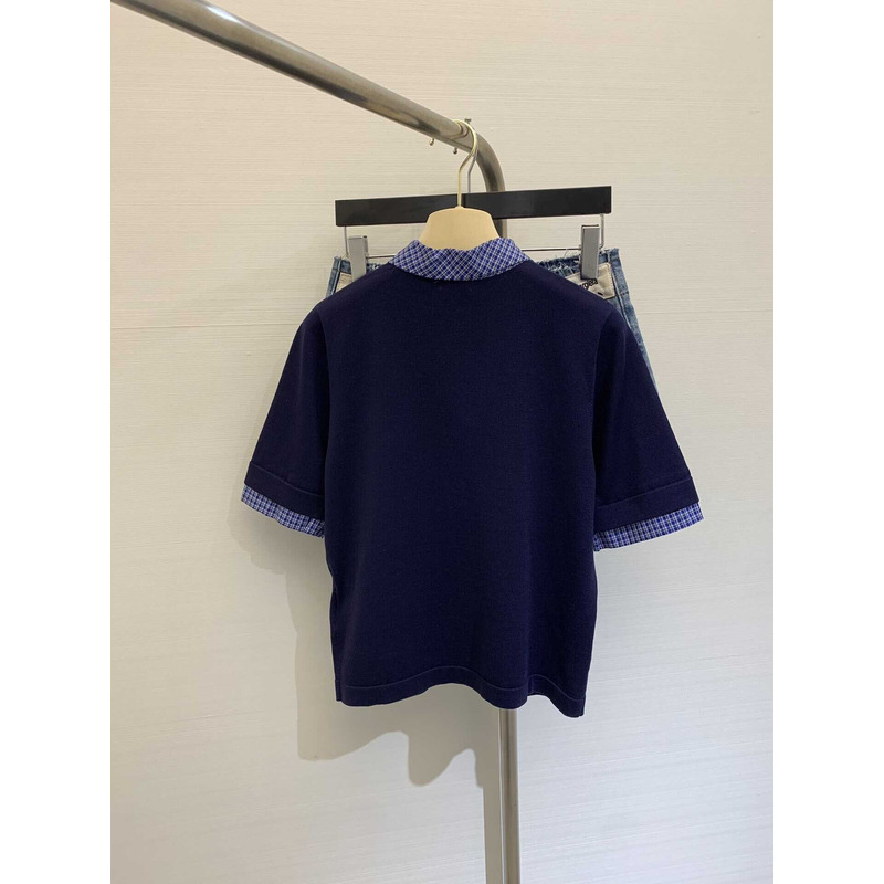 Miu Miu Polo Shirt Blue
