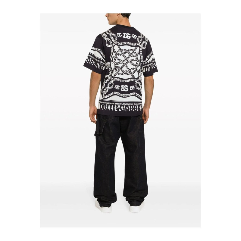 Dolce & Gabbana logo-print cotton T-shirt Black