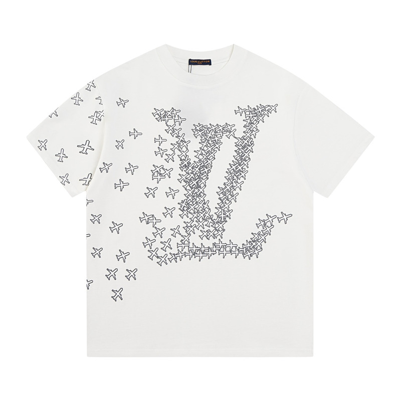 l**is V*t*n planes printed t shirt white