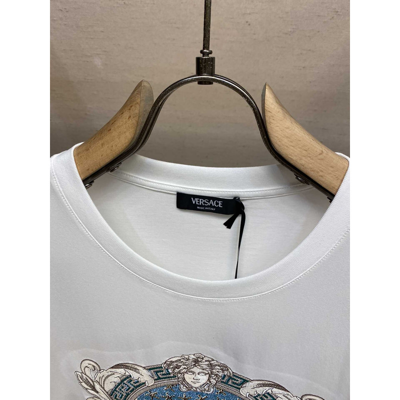 Versace Crystal Starfish Blason T-shirt White