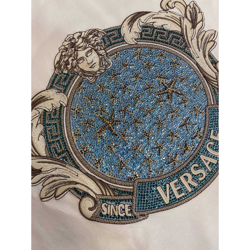 Versace Crystal Starfish Blason T-shirt White