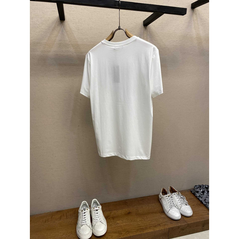 Versace Embroidered University Coral T-shirt White