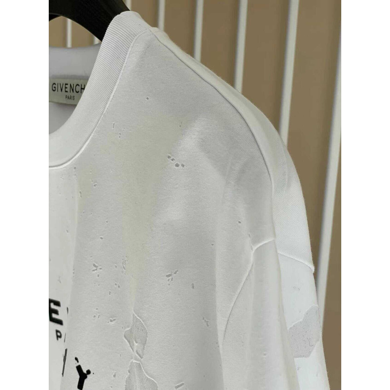 Givenchy Paris Print T-Shirt White
