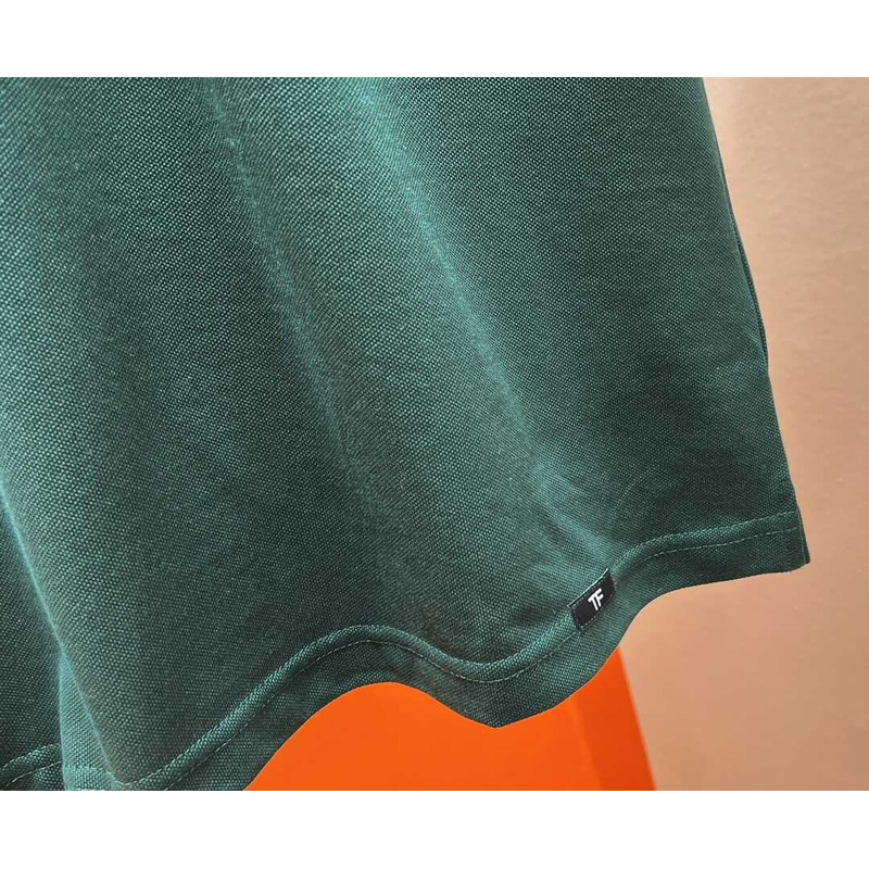 Tom Ford Cotton Polo Shirt Green