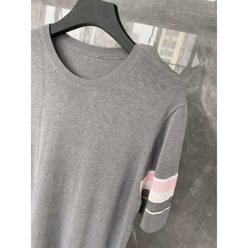 Thom Browne Crewneck T-Shirt Grey