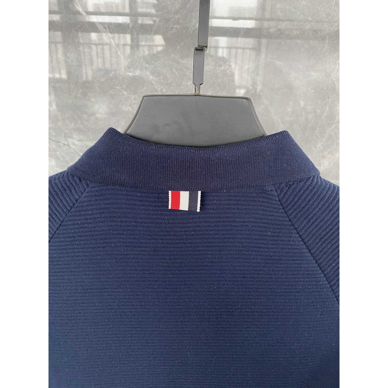 Thom Browne Cotton Polo Shirt Blue