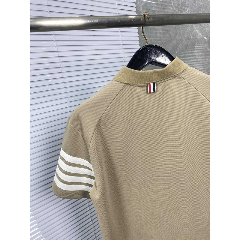 Thom Browne Thom Browne Cotton Polo Shirt Beige