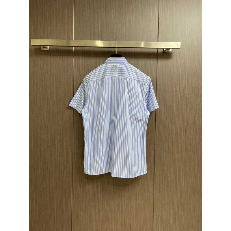Ami Paris Stripe Shirt White&Blue