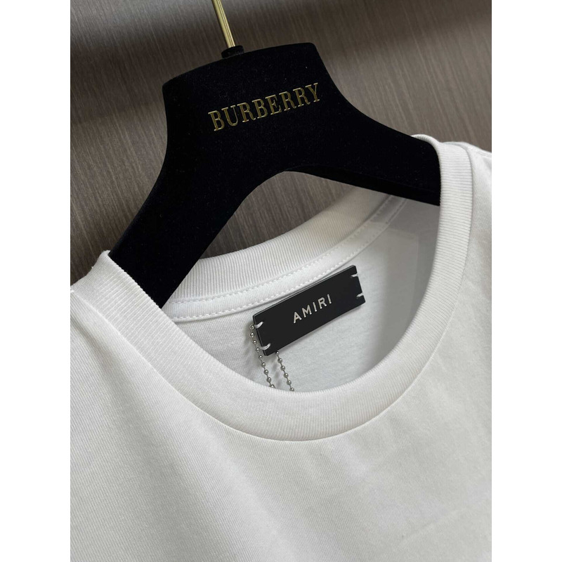 Amiri Printed Cotton T-Shirt White
