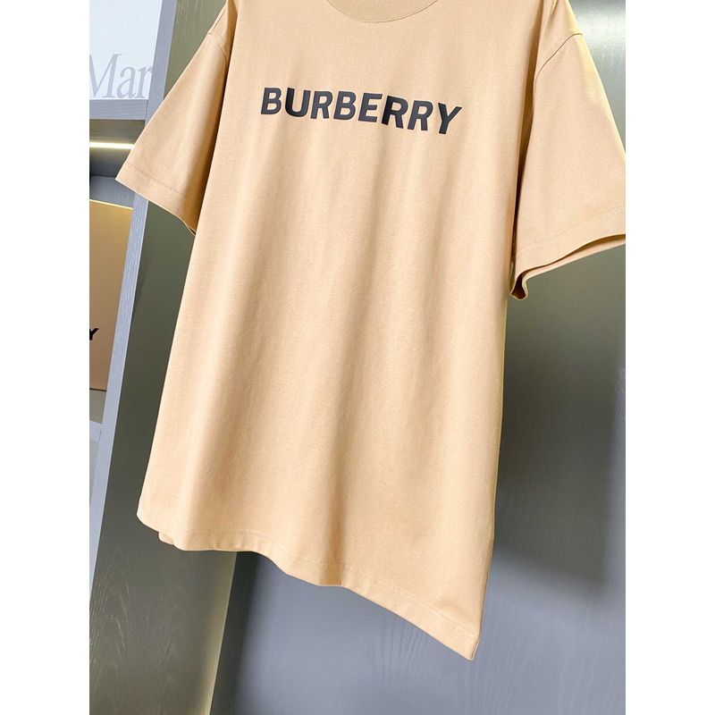 B**rry logo cotton t-shirt camel