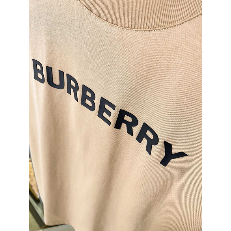 B**rry logo cotton t-shirt camel