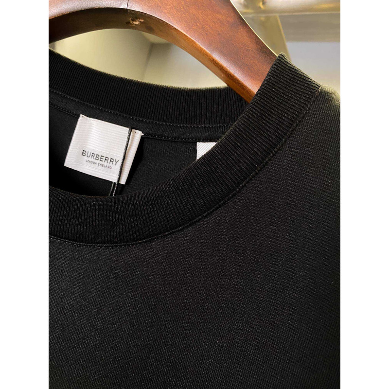 B**rry label applique cotton t-shirt black