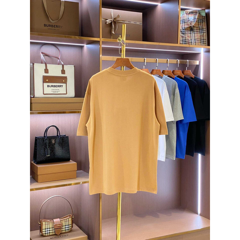 B**rry micro-label printed cotton t-shirt camei