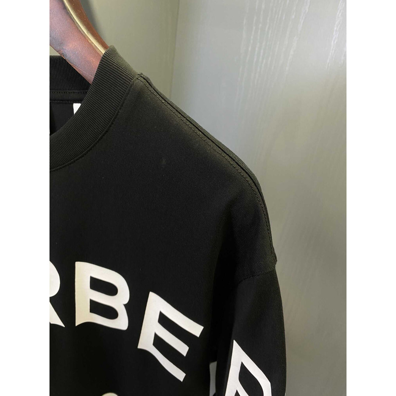 B**rry logo printed cotton t-shirt black&white