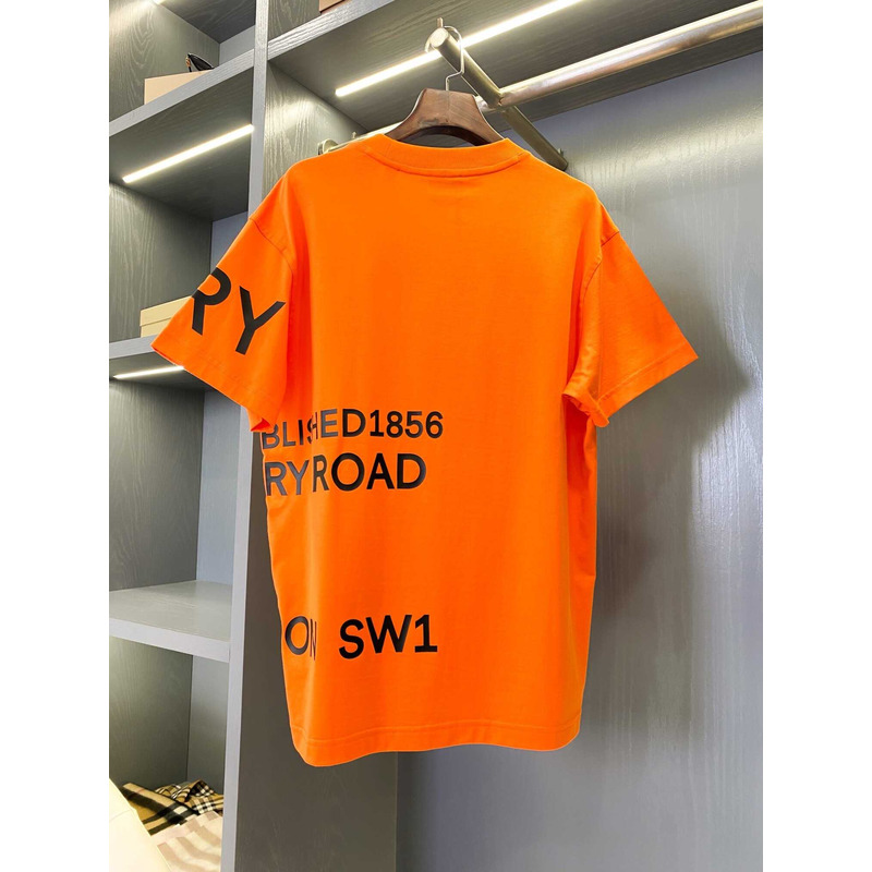 B**rry logo printed cotton t-shirt orange