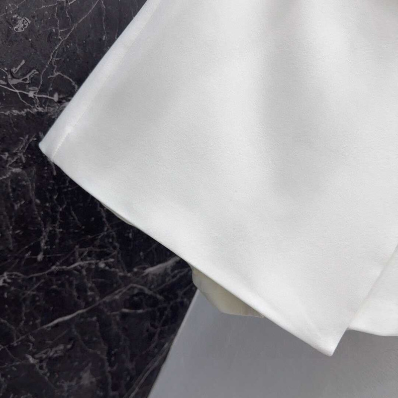 Valentino Crepe Couture Short Skirt White