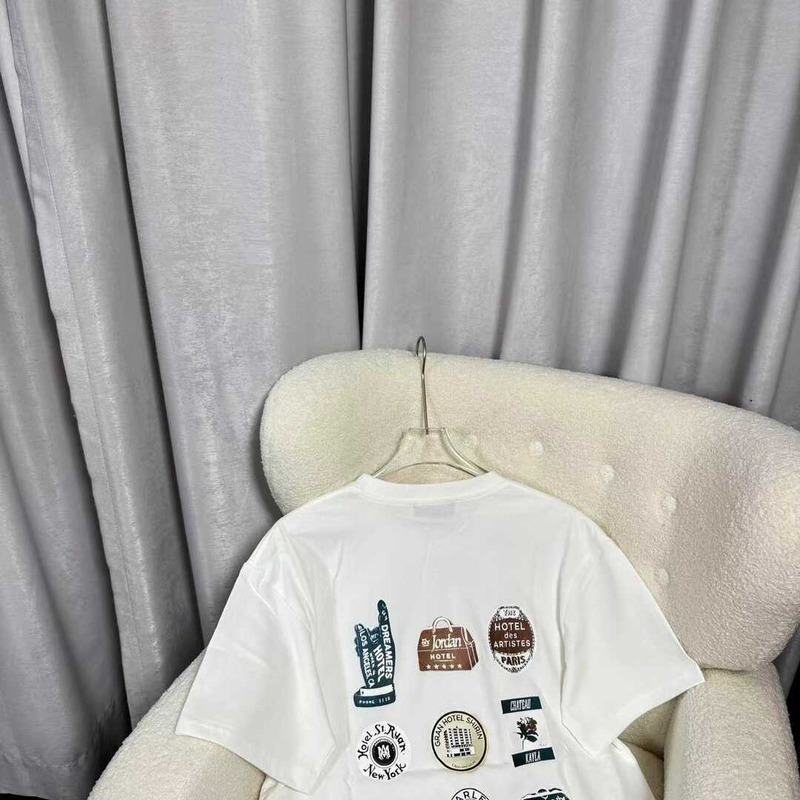 Amiri Graphic Print Cotton White