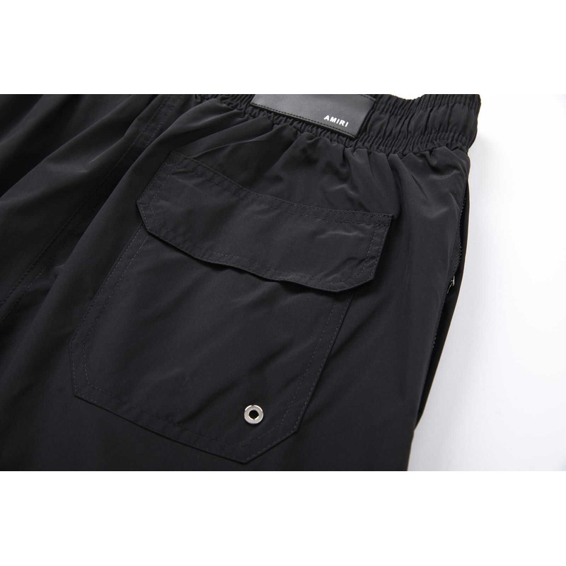 Amiri Printed Logo Shorts Black