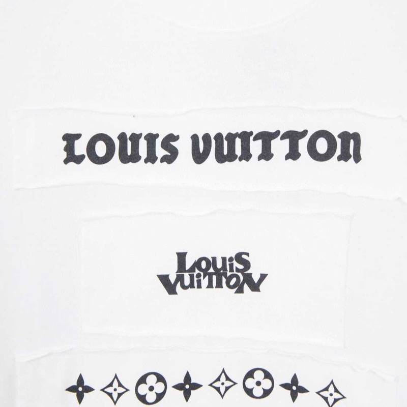 l**is V*t*n logo signaturet-shirt white