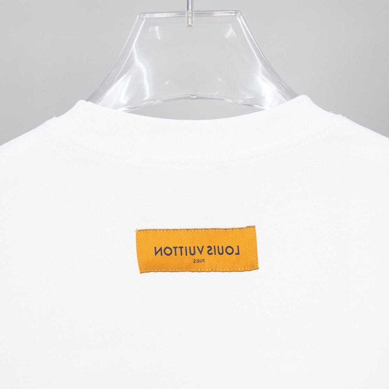 l**is V*t*n logo signaturet-shirt white