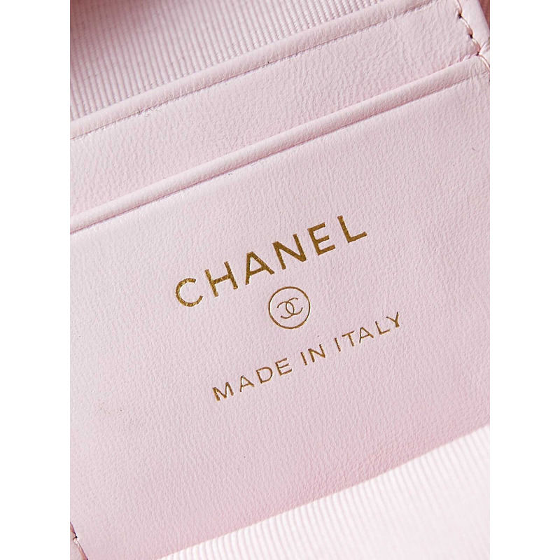 Ch*el logo polka dot backpack in pink