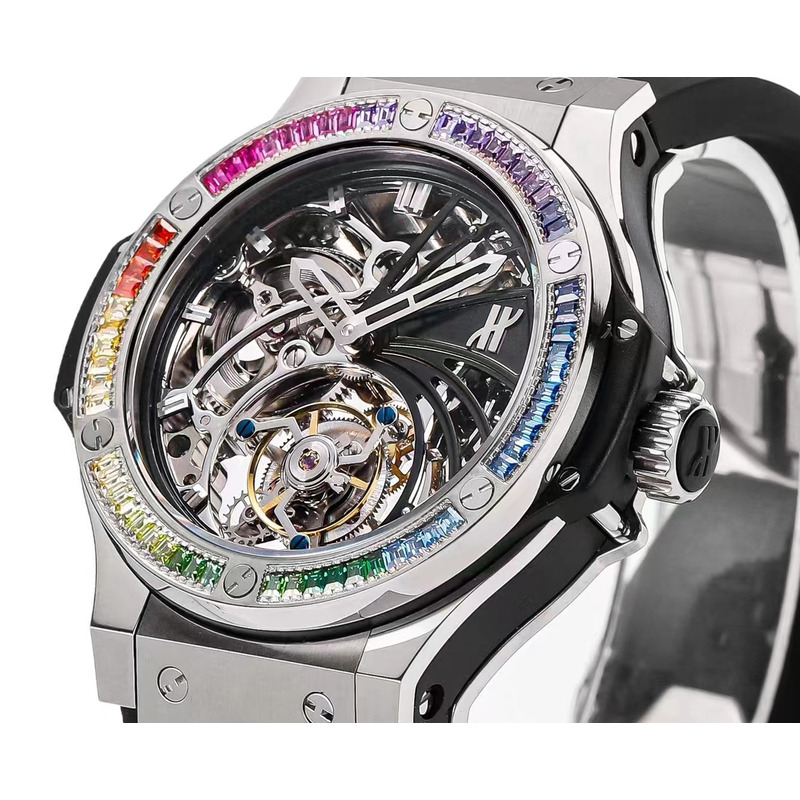 Hublot Big Bang Unico Titanium Rainbow Black&Silver