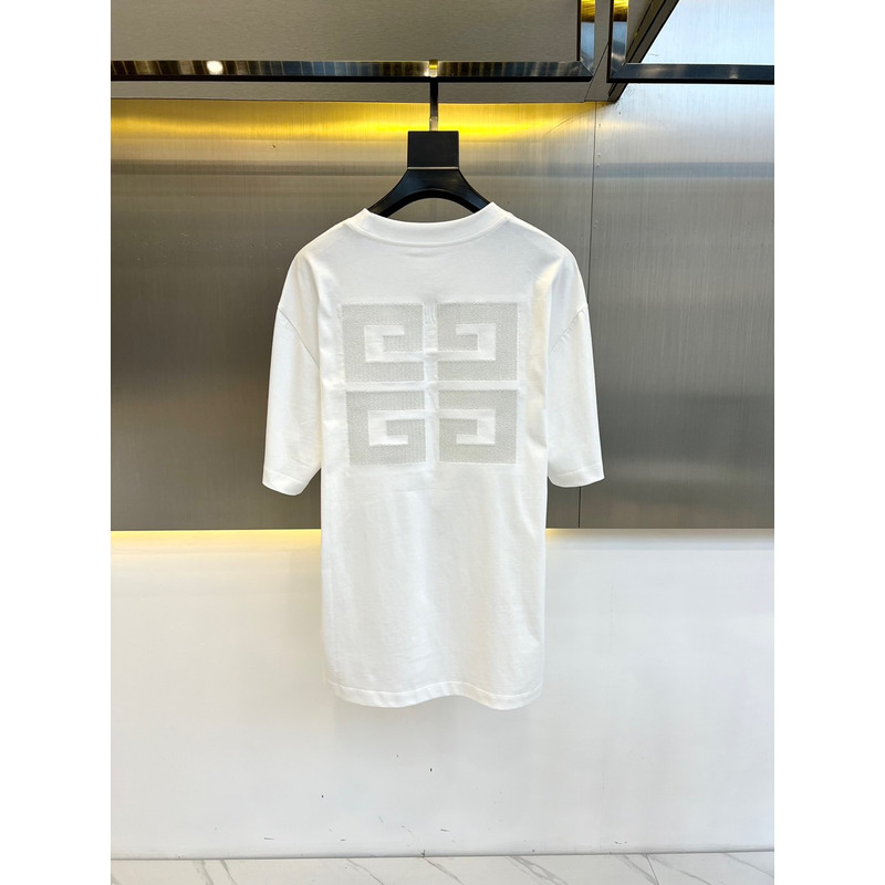 Givenchy Logo Embroidered Cutton T-Shirt White