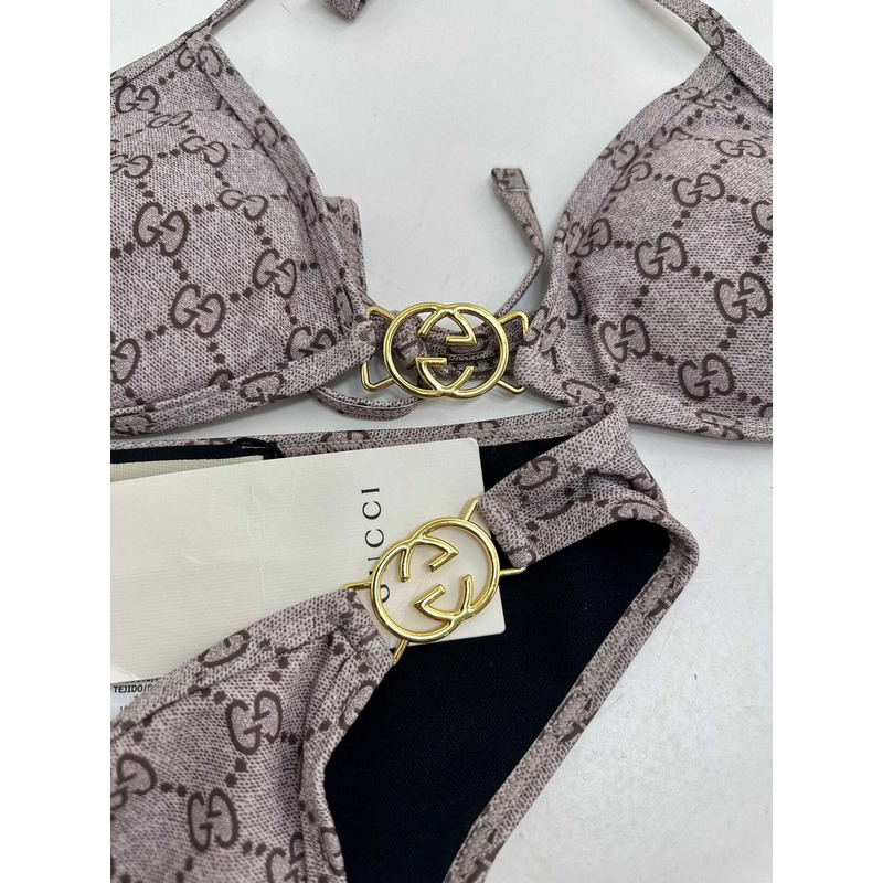 G*u*i gg bikini set brown