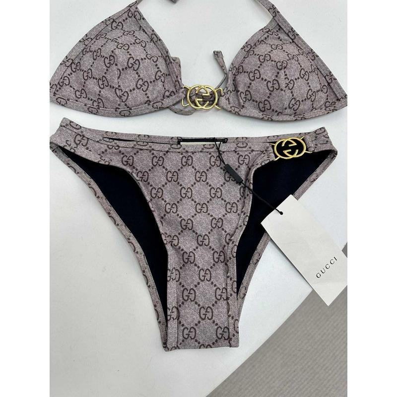 G*u*i gg bikini set brown