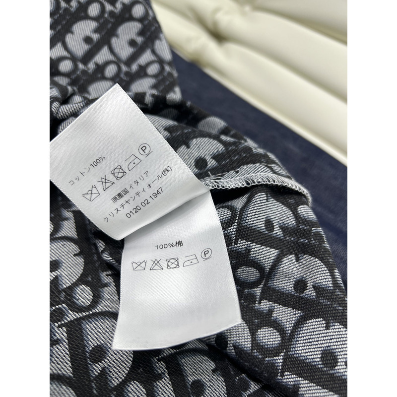 D*or logo embroidered long sleeve dark blue