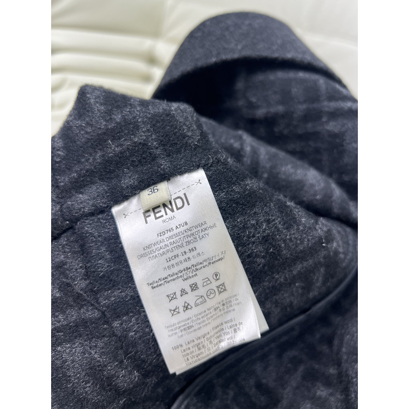 F**di ff jacquard jacket black