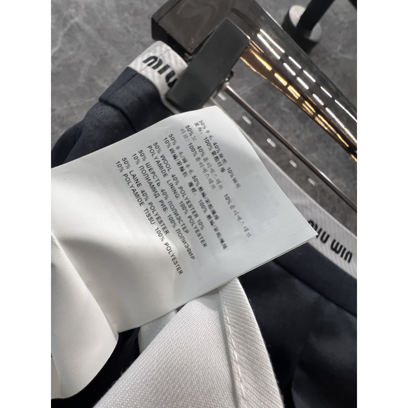 Miu Miu Miniskirt In Gray&White