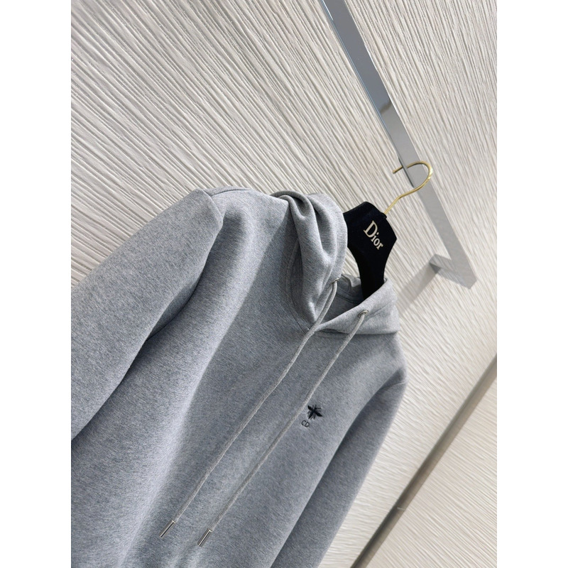 D*or ch**an D*or cd logo hoodie tracksuit in grey