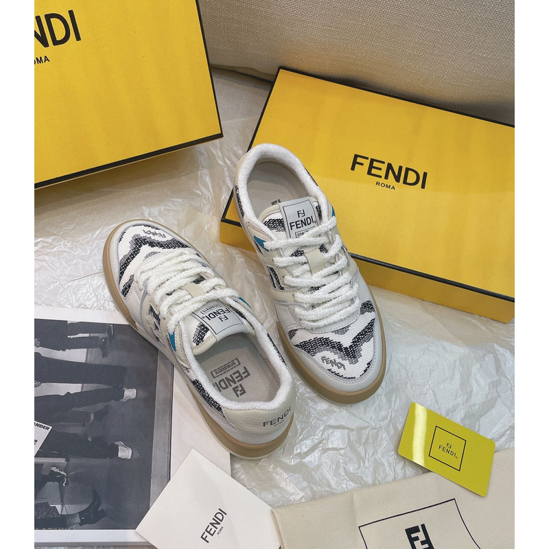 F**di match sneakers white