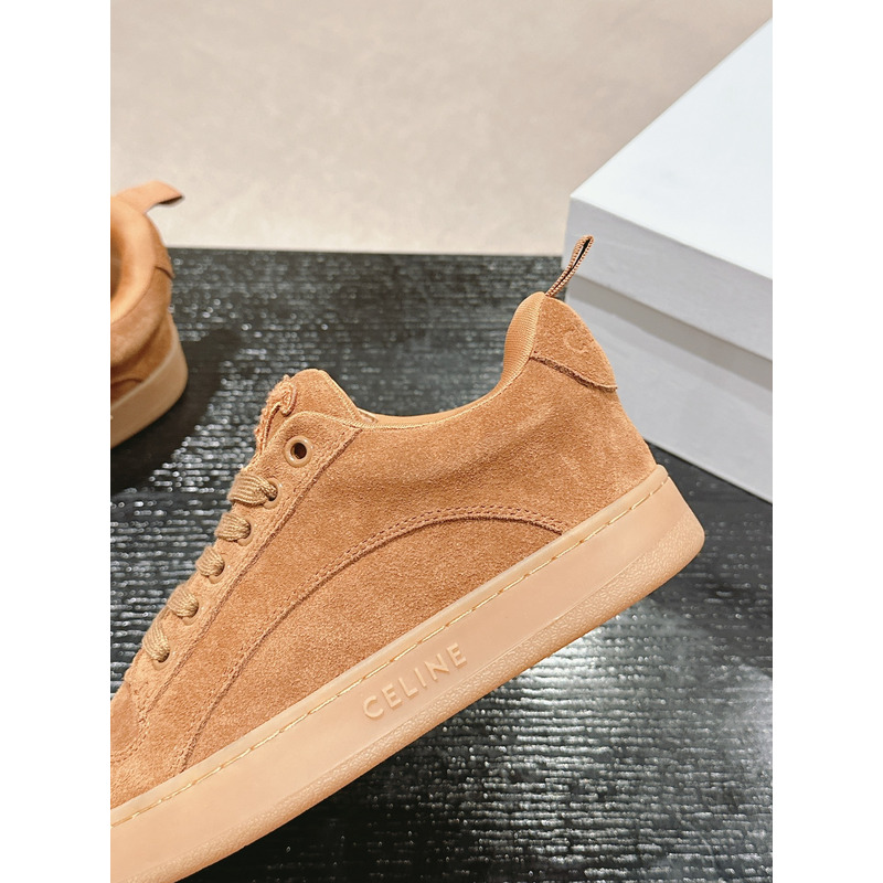 Ce**e trainer low lace-up sneaker in suede brown