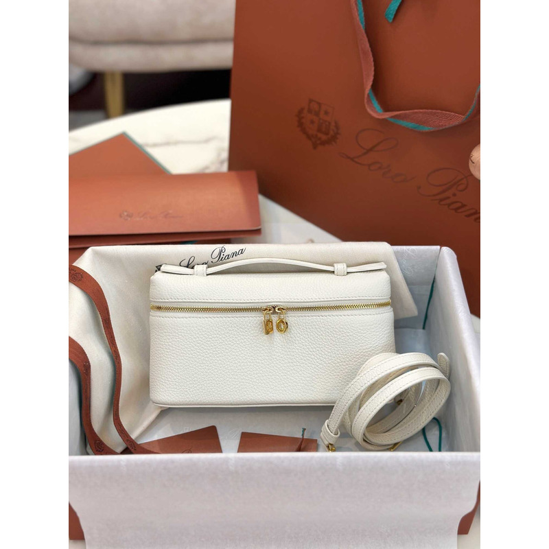 Loro Piana Extra Pocket L19 Pounch In White